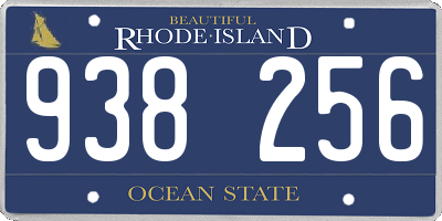 RI license plate 938256