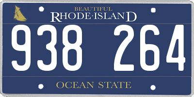 RI license plate 938264