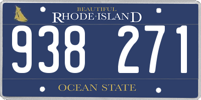 RI license plate 938271
