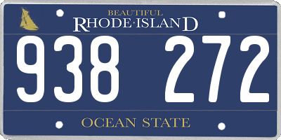 RI license plate 938272