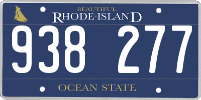 RI license plate 938277