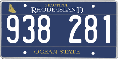 RI license plate 938281