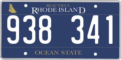 RI license plate 938341