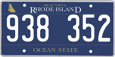 RI license plate 938352