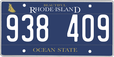RI license plate 938409