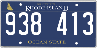 RI license plate 938413