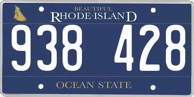 RI license plate 938428
