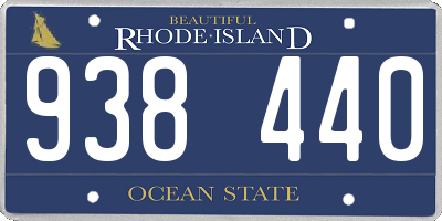 RI license plate 938440