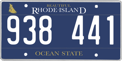 RI license plate 938441