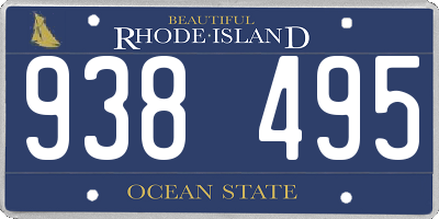 RI license plate 938495