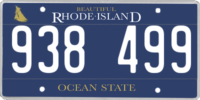 RI license plate 938499