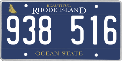 RI license plate 938516