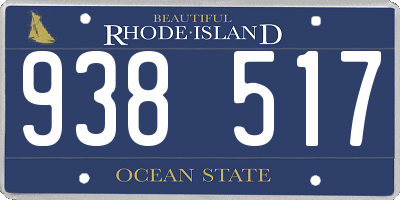 RI license plate 938517
