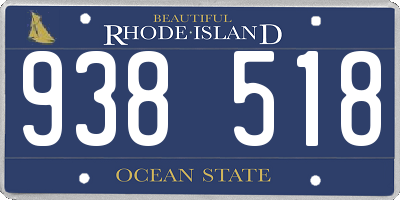 RI license plate 938518