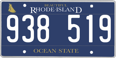 RI license plate 938519
