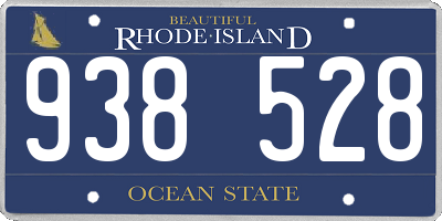 RI license plate 938528