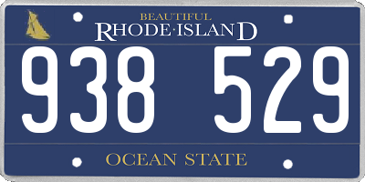 RI license plate 938529