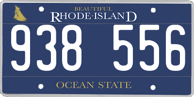 RI license plate 938556
