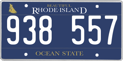 RI license plate 938557