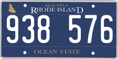 RI license plate 938576