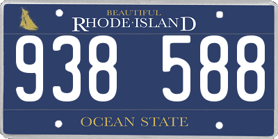 RI license plate 938588