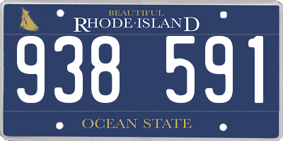 RI license plate 938591