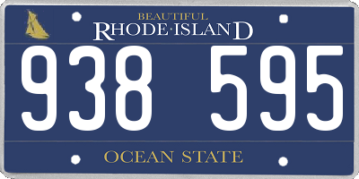 RI license plate 938595