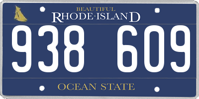 RI license plate 938609