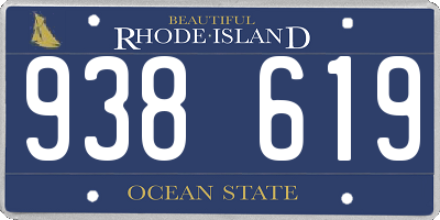 RI license plate 938619