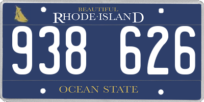 RI license plate 938626