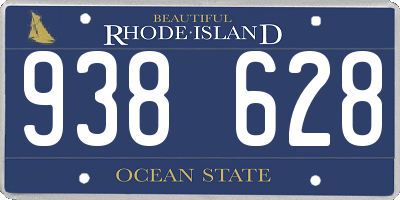 RI license plate 938628