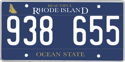 RI license plate 938655