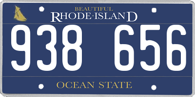 RI license plate 938656