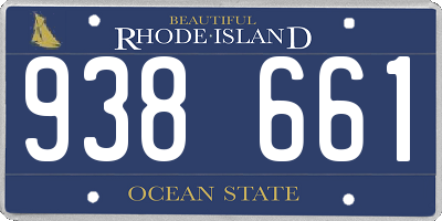 RI license plate 938661