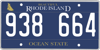 RI license plate 938664
