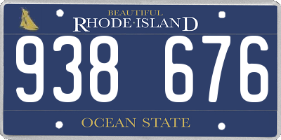 RI license plate 938676