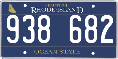 RI license plate 938682