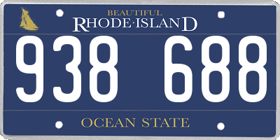 RI license plate 938688
