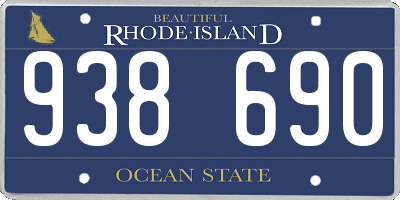 RI license plate 938690
