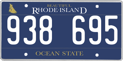 RI license plate 938695