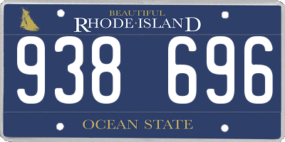 RI license plate 938696