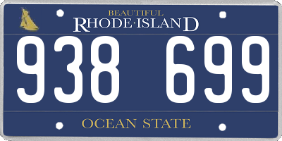 RI license plate 938699