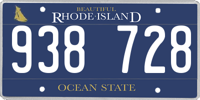 RI license plate 938728
