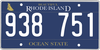 RI license plate 938751