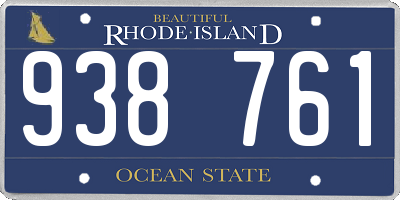 RI license plate 938761
