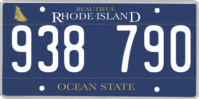 RI license plate 938790