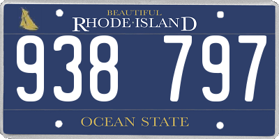 RI license plate 938797