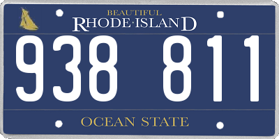 RI license plate 938811