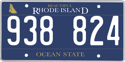 RI license plate 938824