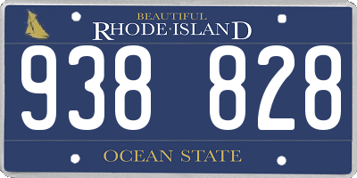 RI license plate 938828